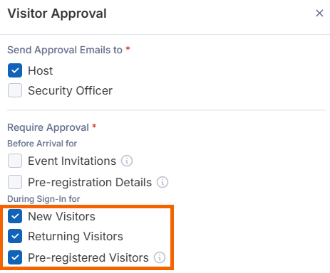 Screenshot showing the during sign-in options highlighted.