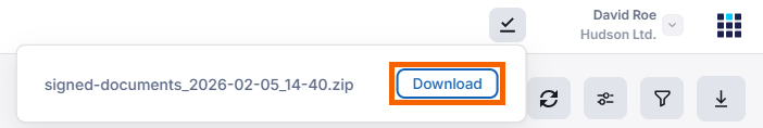 Screenshot showing the "Download" button highlighted.