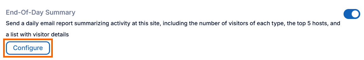 Screenshot showing the "Configure" button highlighted.